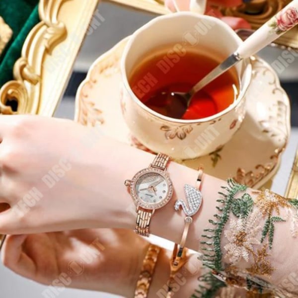 TD® Watch Fashion Quartz Watch Set Presentbox Crystal Damklocka Smycken Personlighet Smyckesset Damklocka