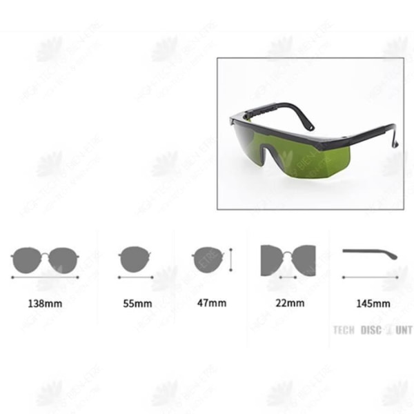 HTBE® Enhanced Skyddsglasögon med Pulse Technology för fullt UV-skydd Bekväm nylon P-design