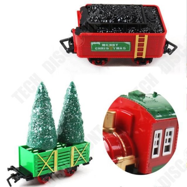 TD® Elektrisk järnvägsbil Barnleksaksbil Jultågpresent Pojkar och flickor med lätta leksaker