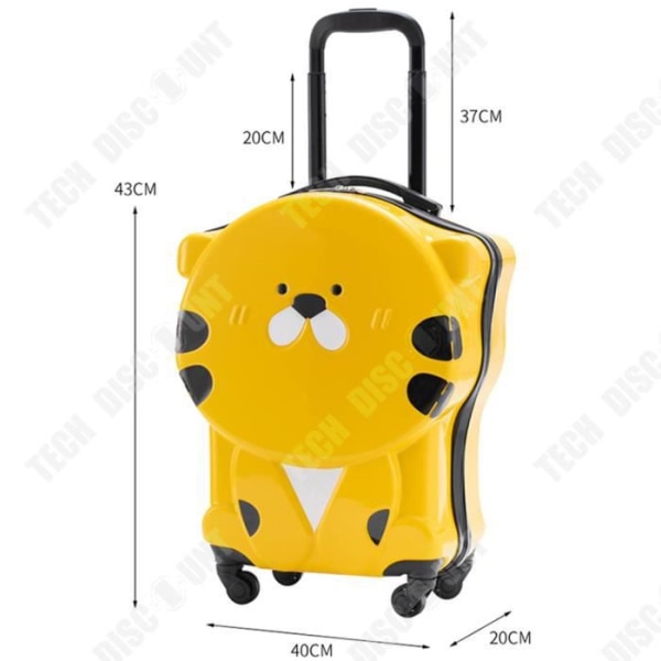 TD® rullande resväska för barn 20 tum 3D tredimensionellt bagage universalhjul grundskoleelev resväska
