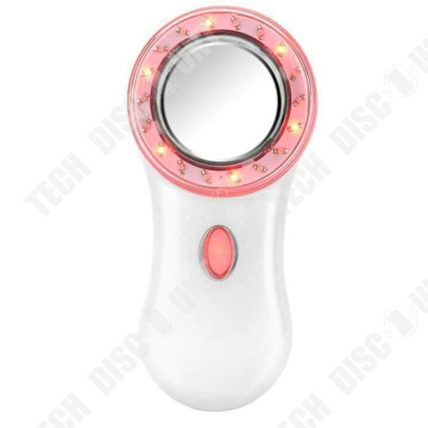 TD® LED jontoforesmaskin, jonlyftterapi ansiktsvård skönhetsmassagemaskin Ta bort ansiktsrynkor vit