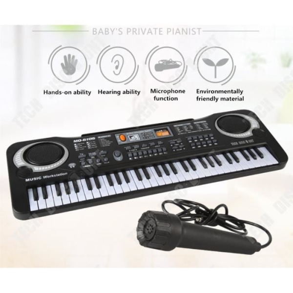 TD® 37 tangenter multifunktionellt elektroniskt piano med mikrofon Barn Vuxna Musikinstrument Färgglada rytmhänder