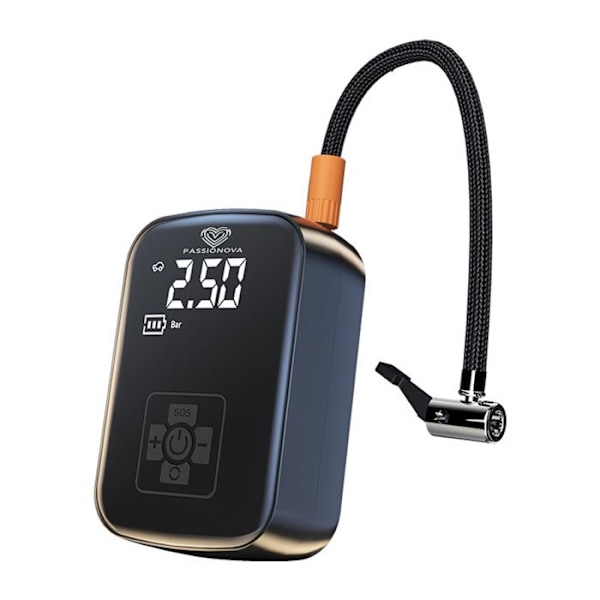 Auton renkaiden pumppu - TD® - 100W - Lataus USB - Yhdisylinterinen - 7,4 V