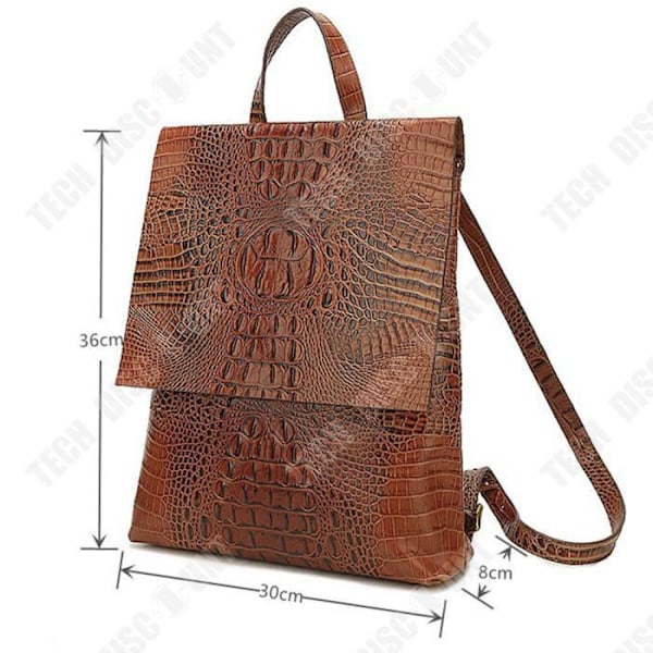 TD® Spring New Simple Ladies Portable Backpack Fashionable Vegetable Garved Cow College Style Women Bag