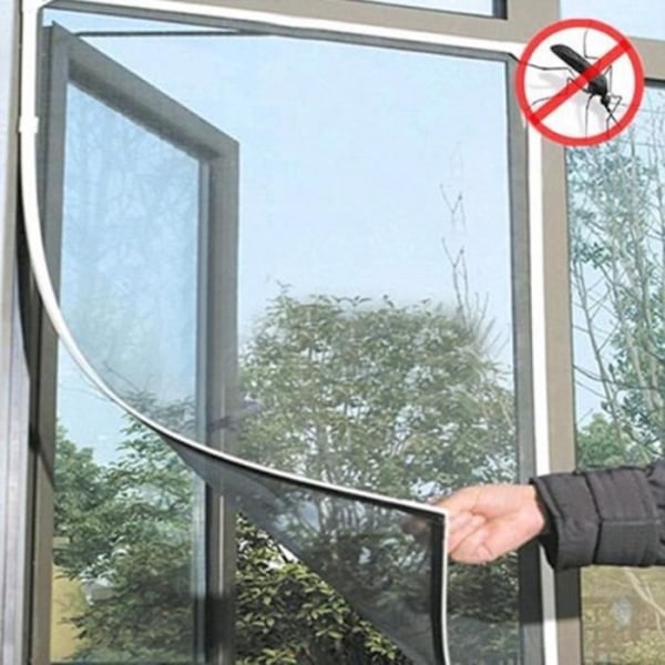 TD® Myggnätsgardin för dörr och fönster 130cm*150cm Självinstallation och demontering av kardborrebandsskyddsventilation