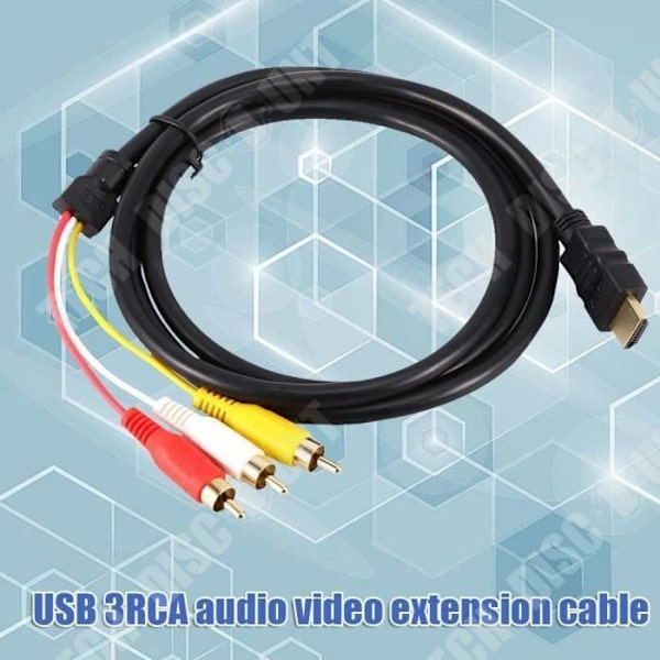 TD® KABEL converter HDMI til 3 RCA AV han Video-Audio komponent Kabel - audio video stik - computeraccessory