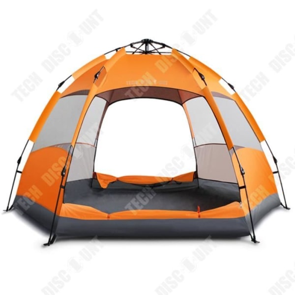 TD® Utomhus campinguttag regntätt sexkantigt stort tält resa camping automatisk snabböppning tält campi