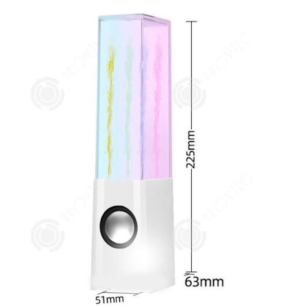 INN® LED fontän vattendans bluetooth-högtalare direkt kombination med dator subwoofer kreativ vattensprut bluetooth högtalare