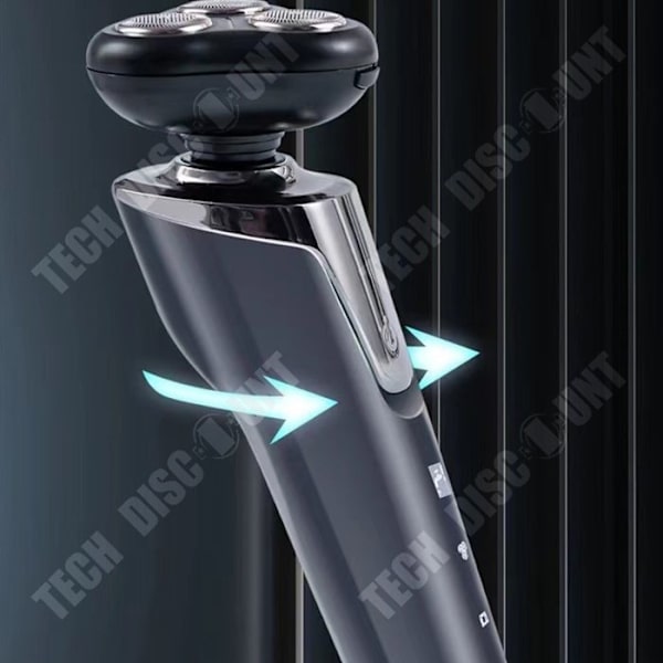 TD® Elektrisk barbermaskine med tre hoveder, elektrisk barbermaskine til mænd, barbermaskine, bærbar barbermaskine, vaskbar barbering
