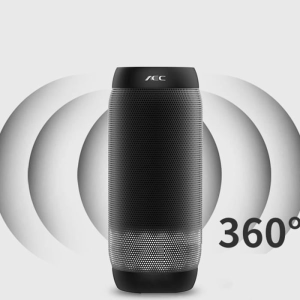 Langaton, valaistu Bluetooth-kaiutin, värikäs RGB ulkoilmakäyttöön, sylinterimäinen subwoofer.