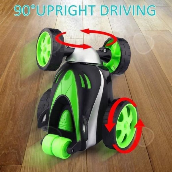 Kaukohallittava auto 4 pyörällä - CONFOZEN - 360° käännös - Vihreä Grön