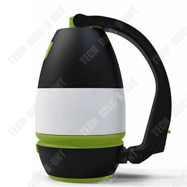 TD® Multifunktionel LED campinglampe USB opladning Udendørs campinglampe 3-i-1 opladningsskat