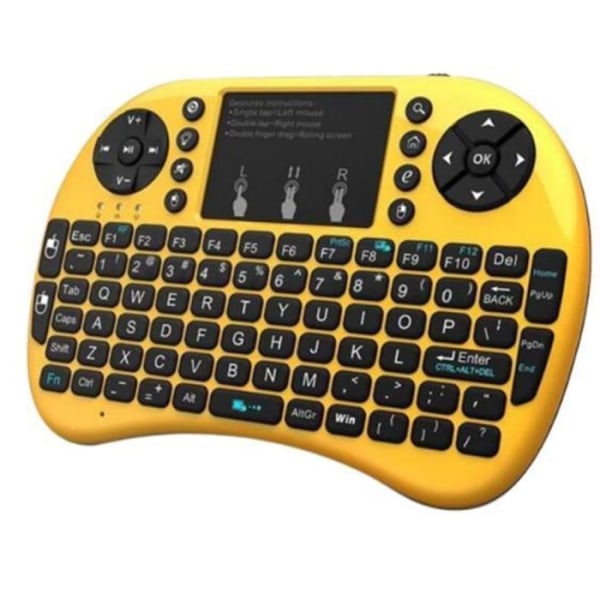 TD® 92 Key Wireless Mini Keyboard Bakgrundsbelyst effekt Plug and Play