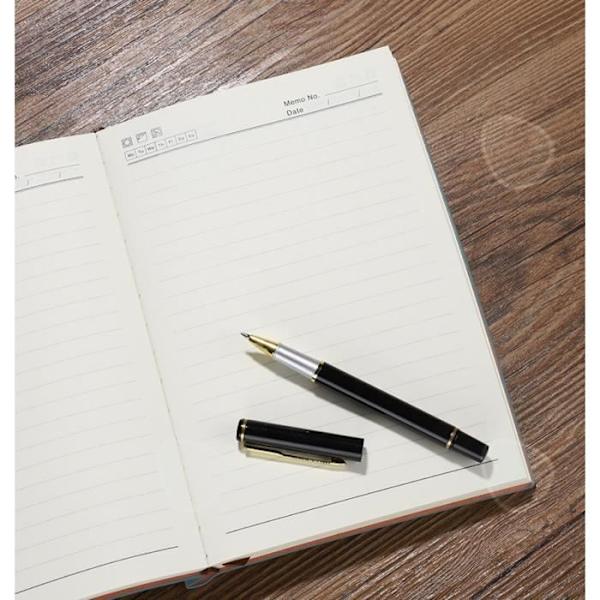 CONFO® Notebook A5 fårskinnsinsats Penna Anteckningsbok Business Notepad Studentdagbok Skolmaterial Omslag Ro