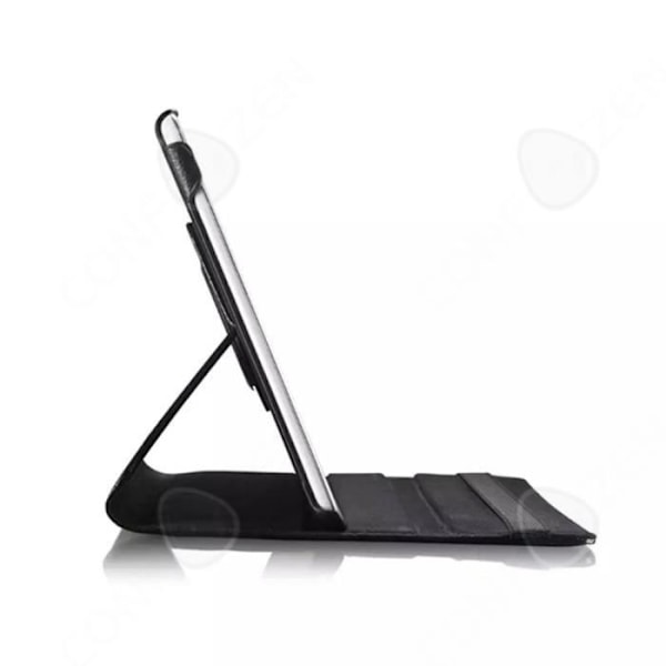 Tablettikotelo - CONFO - SM-T290/T295 - Musta nahka - Kääntyvä tuki - 8 tuumaa Svart