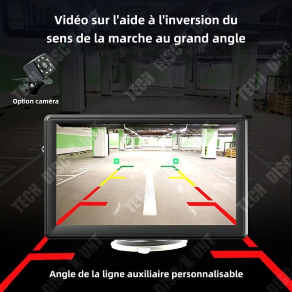 TD Bluetooth bilnavigator 7 tommer HD trådløs Bluetooth praktisk stemme-navigation berøringsskærm navigator