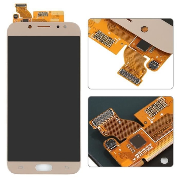 Komplett lcd pekskärmsglas - Guld För Samsung Galaxy J7 2017 SM-J730F + Verktygssats