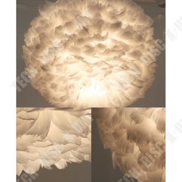 Fjerlampe - TD® - Diameter 40 cm - Justerbar højde - LED lys - Spisestue
