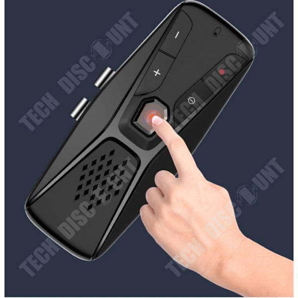 TD® Solskærm bil handsfree mobiltelefon trådløs musikafspiller Bluetooth bil Mp3 miettelove zly 1439