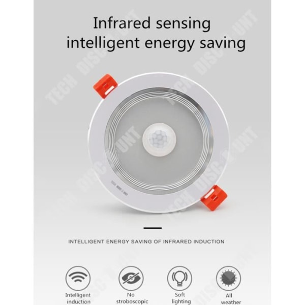 TD® LED loftlampe til stue børneværelse dreng projektor glødelampe infrarød sensor loftbelysning indbygningsarmatur