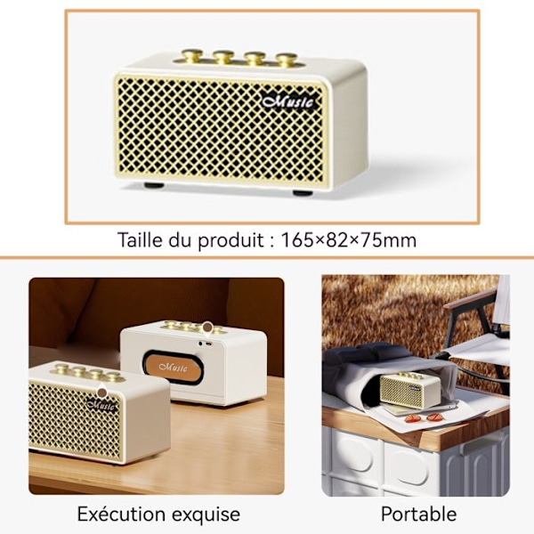 TD® Bluetooth trådlös multimediahögtalare 10 Watt Musikkompatibel PC smartphone Iphone Android ljudkvalitet multifunktion