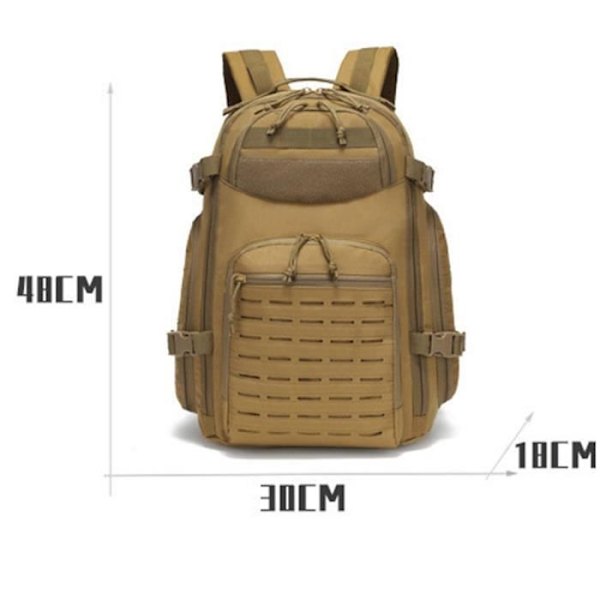 Monikäyttöinen reppu - LCC® - Vedenpitävä - 30-50 litraa - Ruskea - 800D lera färg