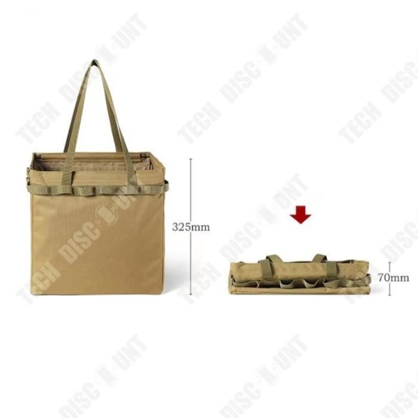 TD® Outdoor camping hopfällbar förvaringslåda picknick camping förvaring verktygsväska fältet bärbar vedpåse