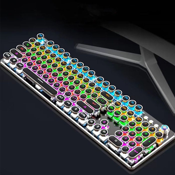 QWERT TD® Pelinäppäimistö Kaapeloitu Metallinen RGB Taustavalaistus Kestävä 104 näppäintä Mekaaninen Kytkin Langallinen Yhteys