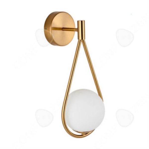 CONFO® Væglampe i glas Enkel postmoderne Nordisk stil messing stuen stråle korridor balkon soveværelse natbord
