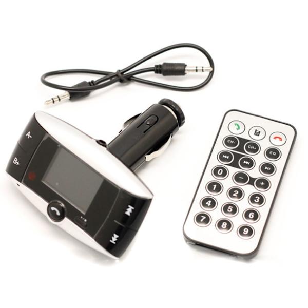 TD® FM Transmitter Håndfri Læser til Bil MP3 Modulator FM-transmitter Bluetooth Version USB med fjernbetjening skærm