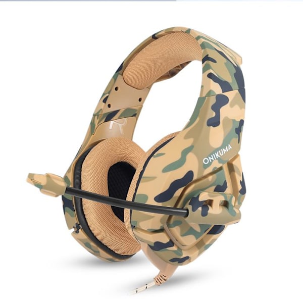 Spelheadset - TD® - On-Ear - Brusreducerande - Kabelanslutet - Justerbar mikrofon Gul