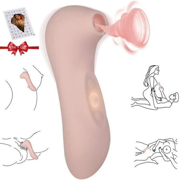 Seksi Vibraattori - Halpa - 10 Moodia - Lääkärintason Silikoni - Klitorisstimulaattori - Tehokas beige