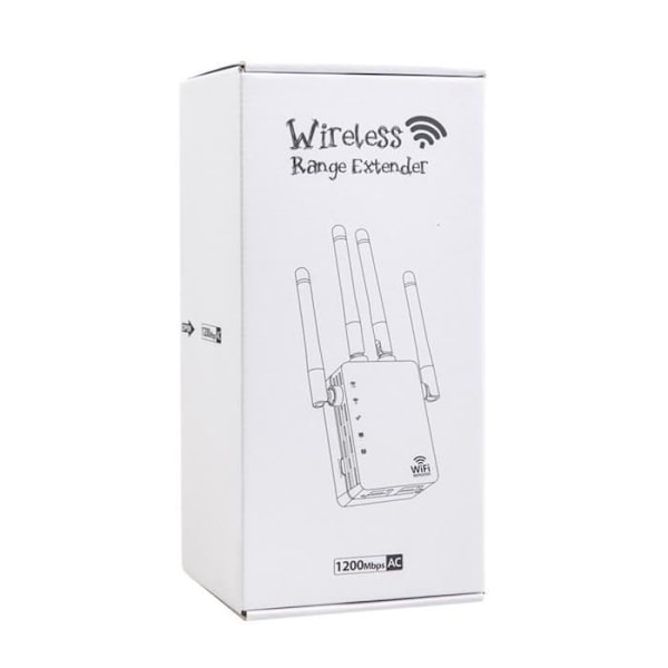 WiFi-vahvistin - TD® - Kaksoisosa 2.4G/5G - 1200 Mbps - 4 antennia - Ethernet-portti 10/100Mbps