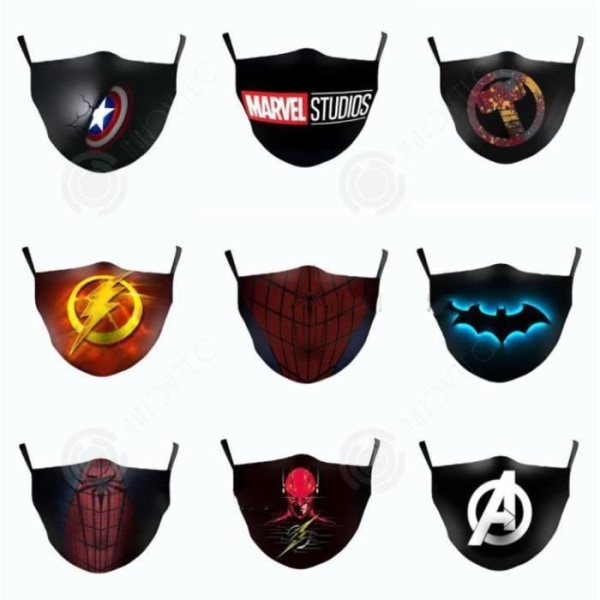INN® Masque Marvel Spiderman vaskbar stof mand mand kvinder mode 3D tryk gave jul fødselsdag