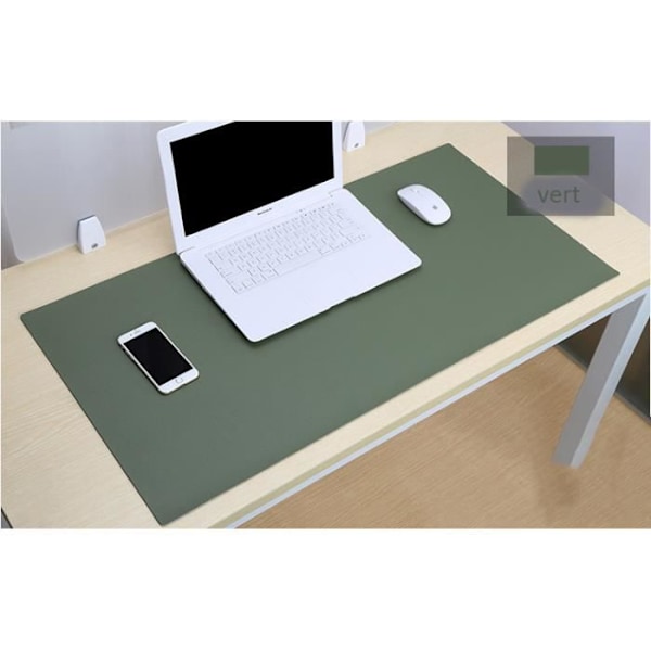 Office Desk Pad - Ej specificerat - 120x60cm - PU-läder - Vattentät - Dubbelsidig GRÖN