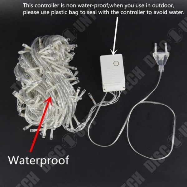TD® LED String Lights, 400LED 50M Fairy Lights, 8 lägen String Lights för jul, fest, bröllop (grön)