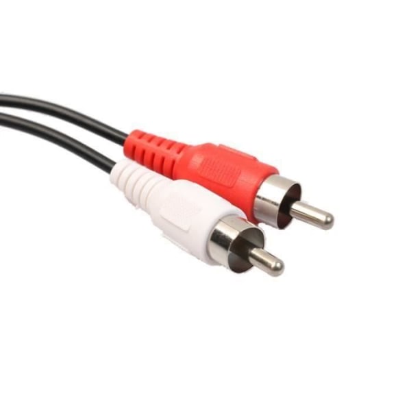 HY 3,5 mm Stereo 1-8 Hona till 2 RCA Hane Jack Adapter AUX Audio Splitter Kabel - HYBHY1230A4868