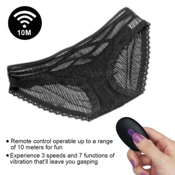 Nya vibrerande trosor 10 funktioner Trådlös fjärrkontroll Strap On Underwear Vibrator för kvinnor Sexleksak 7,5x2cm