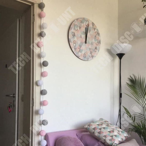 LED bomulds lysguirlande solcellebatteri boks festlokale dekoration lanterne makaron farver