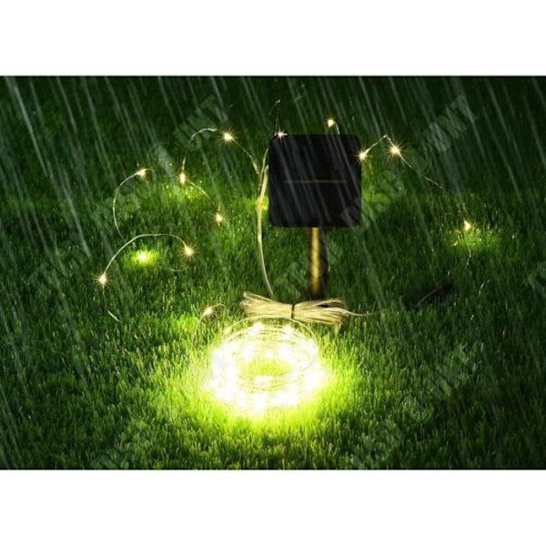 TD® LED String Lights 5-10-20-30-40-50M Solar String Lights Copper Wire Fairy Lights - Modell: Blue 50M 500LED