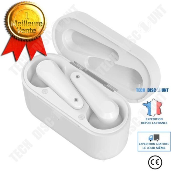 TD® Kolmannen sukupolven pop-up stereo Bluetooth-kuulokkeet XY8 - Langattoman stereo-kuulokkeen ja kotelon setti Sormenjälki