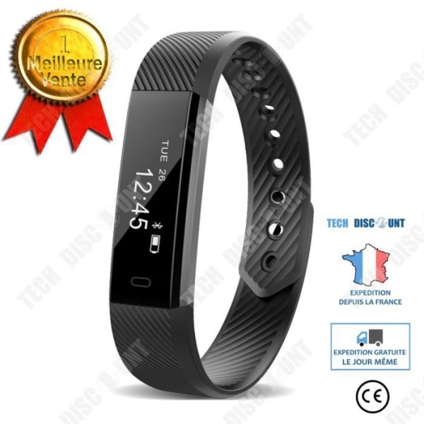 TD® Sports väckarklocka vattentät Bluetooth väckarklocka gåva stegräknare ett smart armband