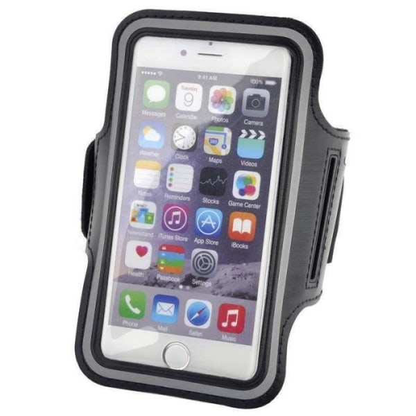 TD Armband för telefon - Vattentätt tyg för sport löpning jogging - universal avtagbar - svart julklapp