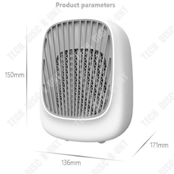TD® Mini USB Air Cooler Desktop Liten Bärbar Kyl Luftkonditionering Luftfuktning Kallvatten Elektrisk fläkt