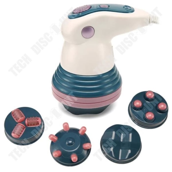 TD® handhållen elektrisk infraröd massageapparat Push Up stor massagemaskin med 4 utbytbara huvuden