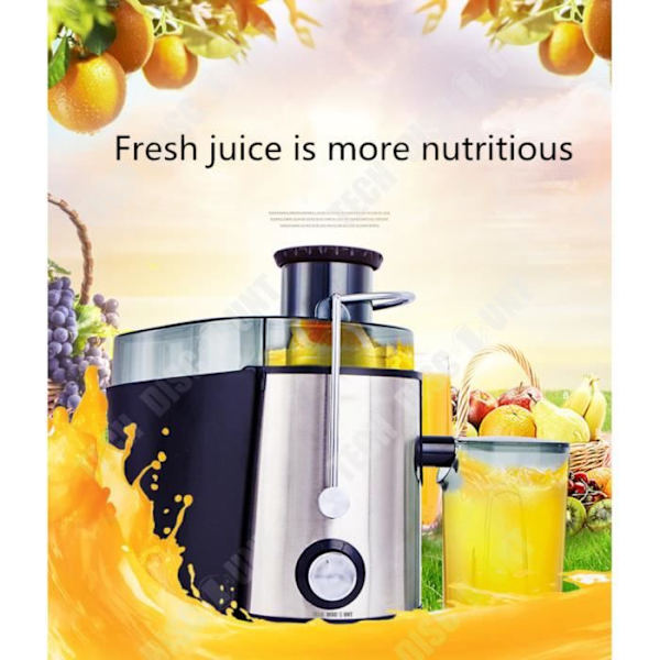 TD® saftpresser til frugter og grøntsager, morgenmadsblender, horisontal centrifuge, skridsikker, stille orange presser.