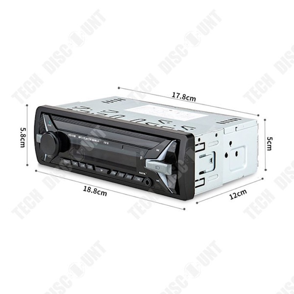 TD® Bluetooth bilradio bluetooth MP3-afspiller bil modification bil lyd- og videoudstyr MP3-kortlæser