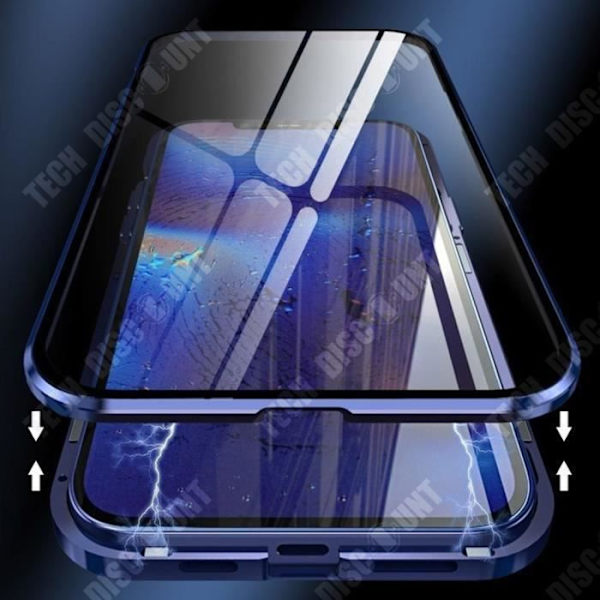 TD® Puhelimen suojakotelo iPhone 13 Pro Max pölyltä suojaavalla kaksipuoleisella magneettisella karkaistulla lasilla