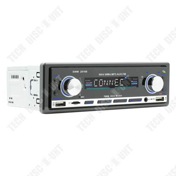 TD® Autoradio Bluetooth 12V Universelt bilradio MP3 Bluetooth Håndfri USB musik uden tab Bilradio sort