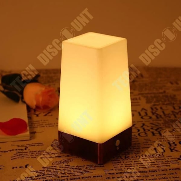 TD® Lampe Bordlampe LED Trådløs PIR Sensor bevægelsessensor Lampe Korridor Bord LED Natlamper